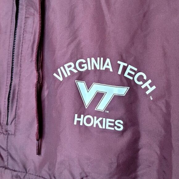 Vintage Virginia Tech Hokies Maroon Windbreaker Hooded Pullover Size Small - Picture 6 of 15